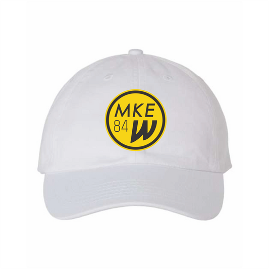 MKE Wave Classic Dad Hat - White