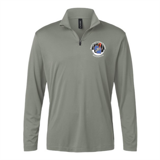 WisRef Allpro Pro-Lock Performance 1/4 Zip Pullover - Greystone