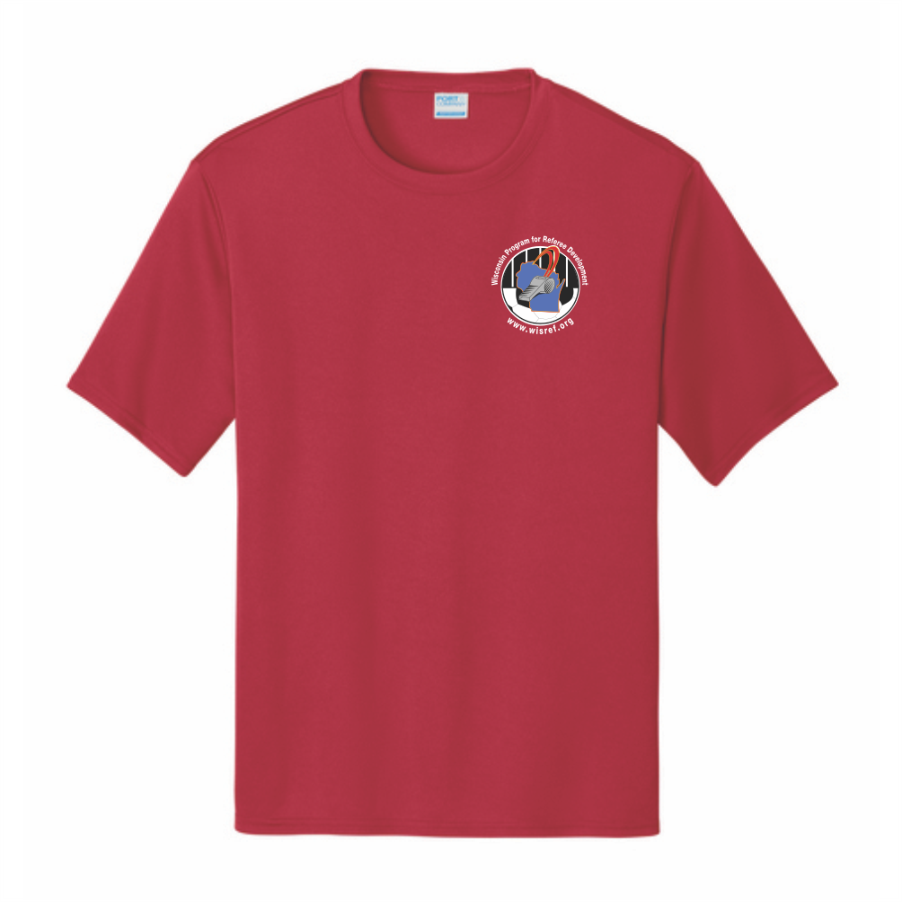 WisRef Port & Co Performance Tee - Red