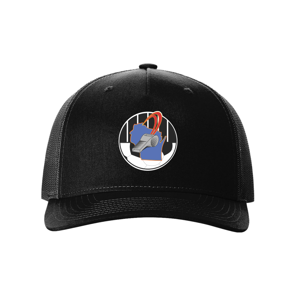 WisRef Richardson Five-Panel Trucker Cap - Black