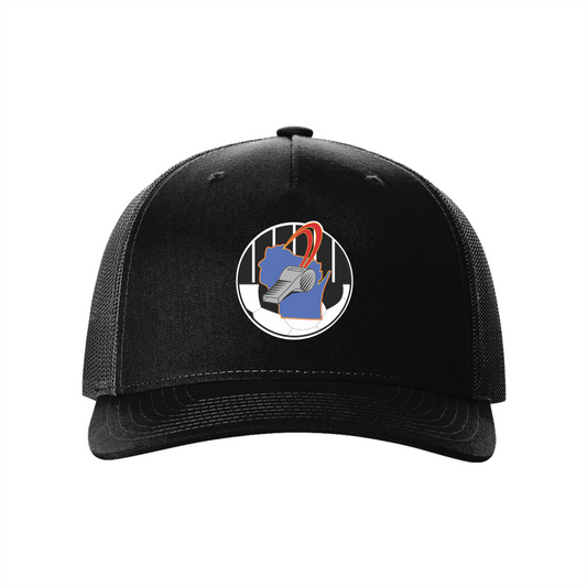 WisRef Richardson Five-Panel Trucker Cap - Black