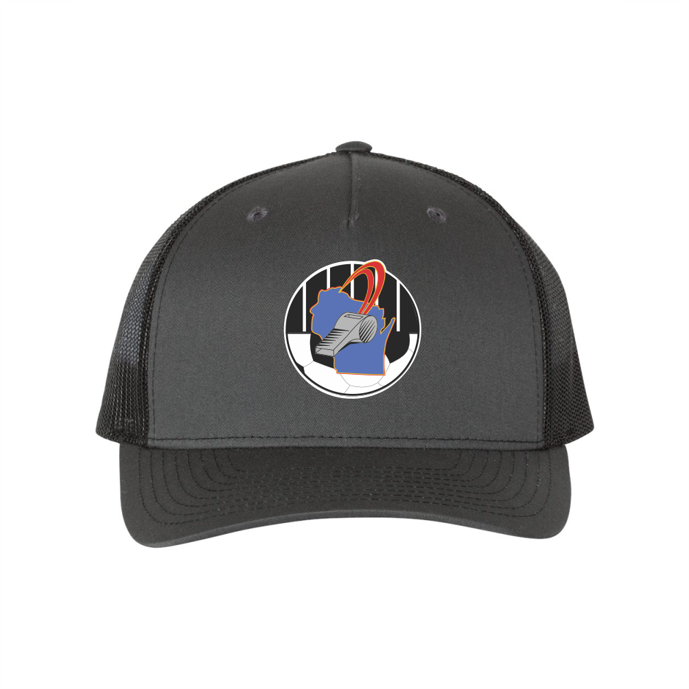WisRef Richardson Five-Panel Trucker Cap - Charcoal/Black