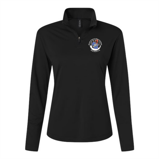 WisRef Women's Allpro Pro-Lock Performance 1/4 Zip Pullover - Black