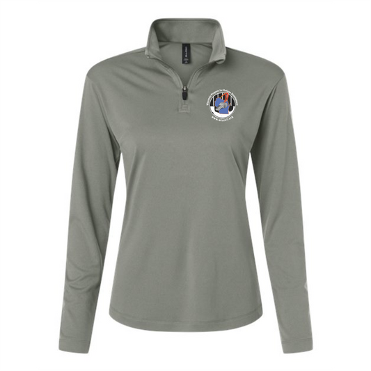 WisRef Women's Allpro Pro-Lock Performance 1/4 Zip Pullover - Greystone