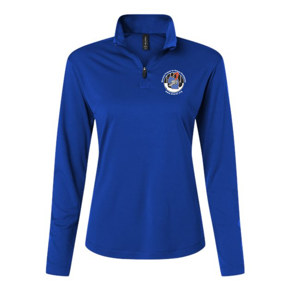 WisRef Women's Allpro Pro-Lock Performance 1/4 Zip Pullover - Royal