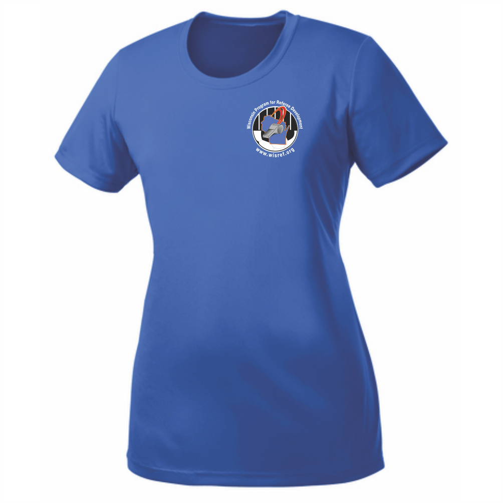 WisRef Women's Port & Co Performance Tee - Royal
