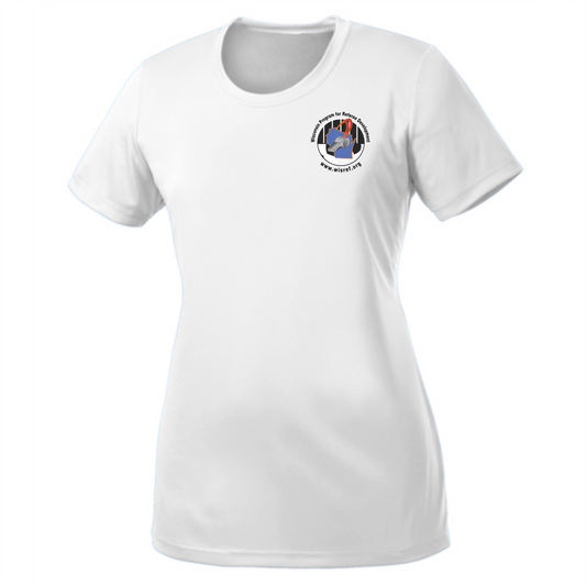 WisRef Women's Port & Co Performance Tee - White