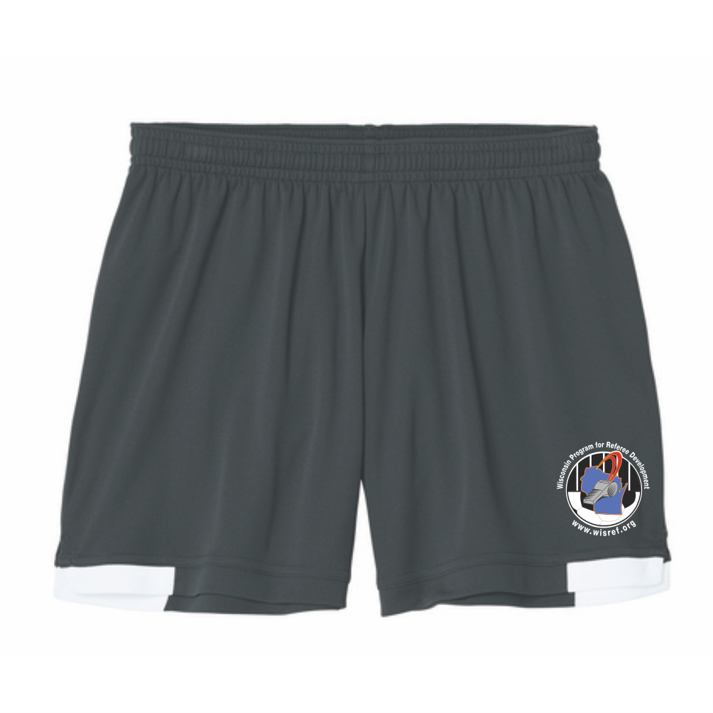 WisRef Women's Sport-Tek Club 5" Short - Iron Grey