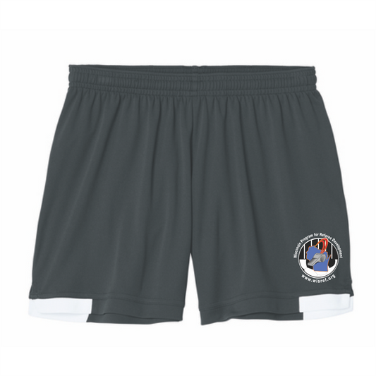 WisRef Women's Sport-Tek Club 5" Short - Iron Grey