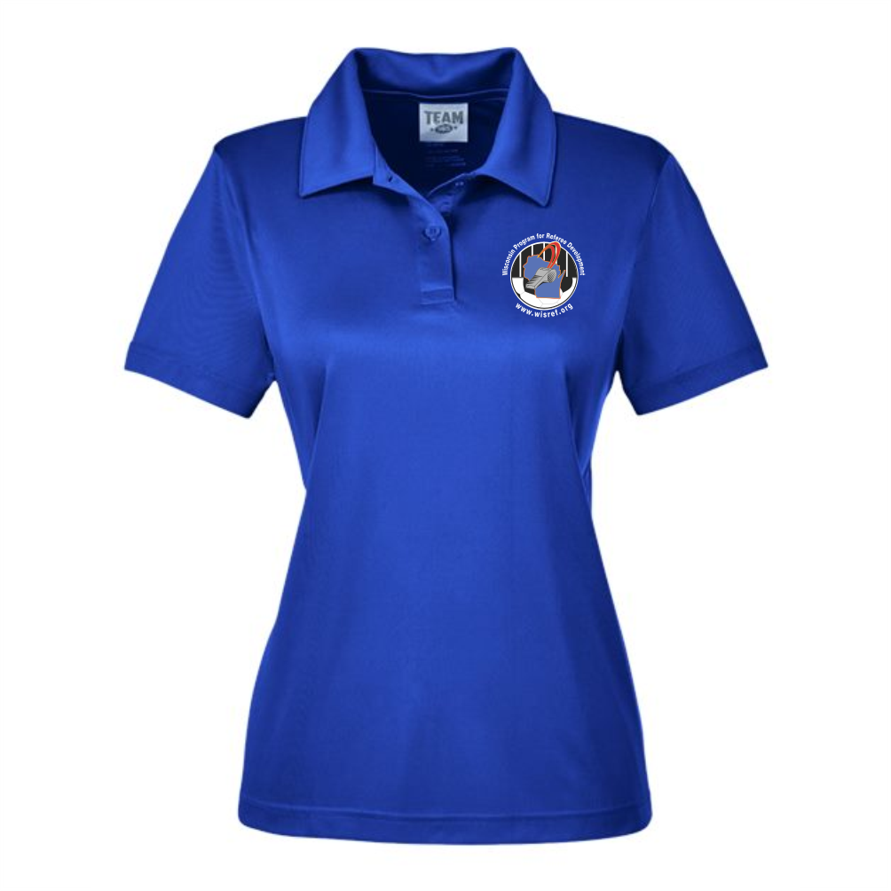 WisRef Women's Team365 Zone Performance Polo - Royal