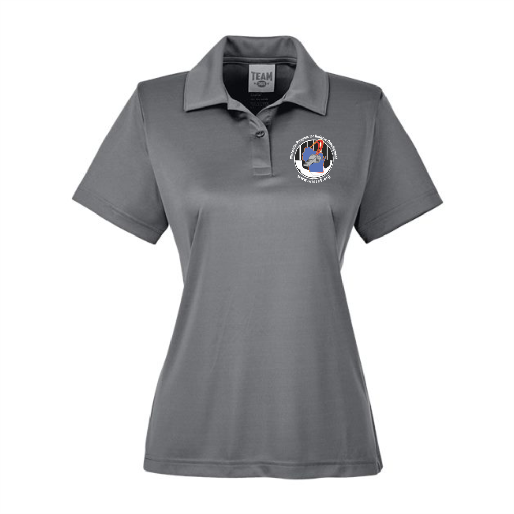 WisRef Women's Team365 Zone Performance Polo - Sport Graphite