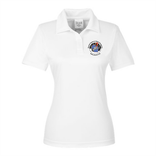 WisRef Women's Team365 Zone Performance Polo - White